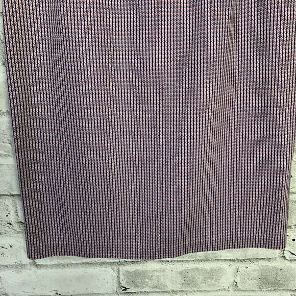Vintage Geometric Houndstooth Knee Length Pencil Skirt - Picture 4 of 12